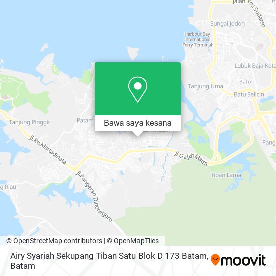 Peta Airy Syariah Sekupang Tiban Satu Blok D 173 Batam