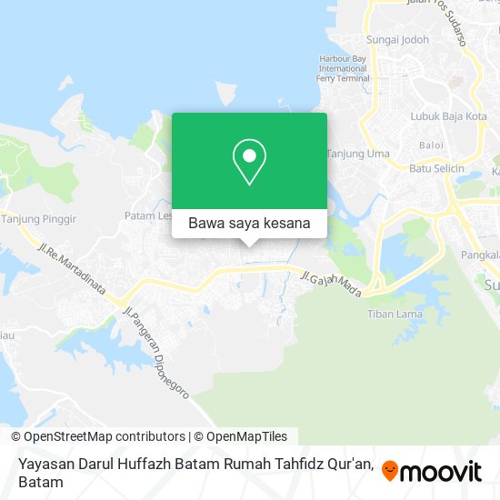 Peta Yayasan Darul Huffazh Batam Rumah Tahfidz Qur'an