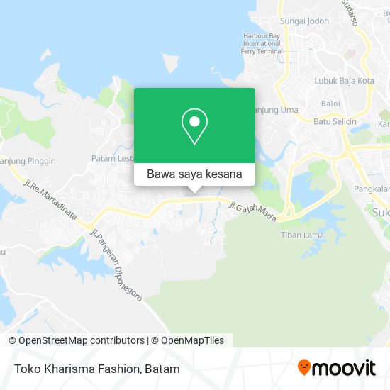 Peta Toko Kharisma Fashion