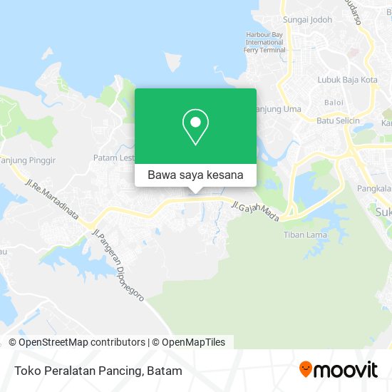 Peta Toko Peralatan Pancing