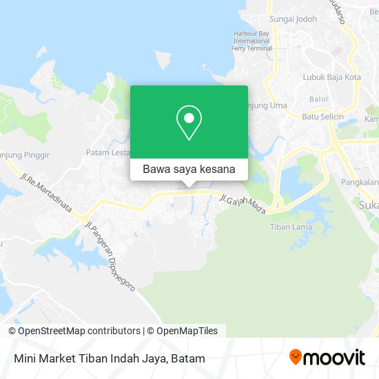 Peta Mini Market Tiban Indah Jaya