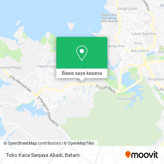 Peta Toko Kaca Sanjaya Abadi