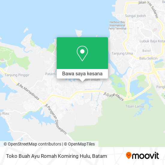 Peta Toko Buah Ayu Romah Komiring Hulu