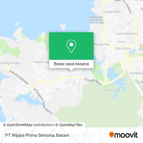 Peta PT Wijaya Prima Sentosa