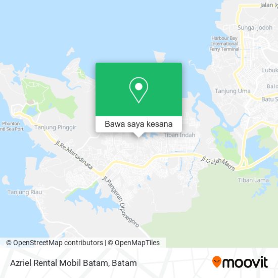 Peta Azriel Rental Mobil Batam