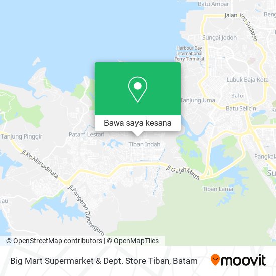 Peta Big Mart Supermarket & Dept. Store Tiban