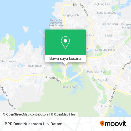 Peta BPR Dana Nusantara Uib