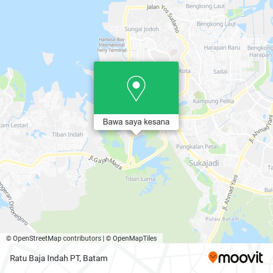 Peta Ratu Baja Indah PT