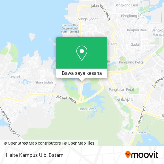 Peta Halte Kampus Uib