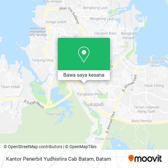Peta Kantor Penerbit Yudhistira Cab Batam