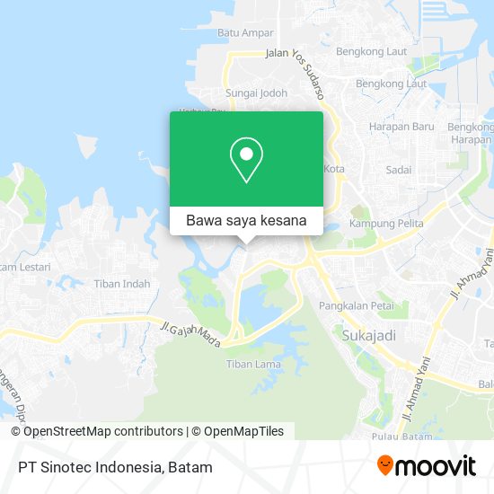 Peta PT Sinotec Indonesia