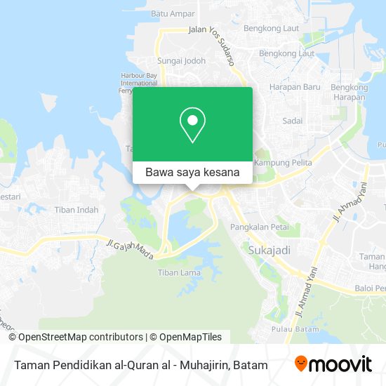 Peta Taman Pendidikan al-Quran al - Muhajirin