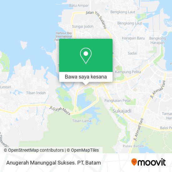 Peta Anugerah Manunggal Sukses. PT
