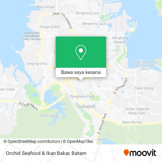 Peta Orchid Seafood & Ikan Bakar