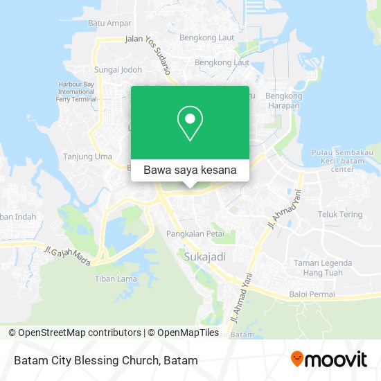 Peta Batam City Blessing Church