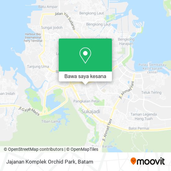 Peta Jajanan Komplek Orchid Park