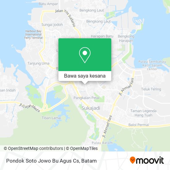 Peta Pondok Soto Jowo Bu Agus Cs