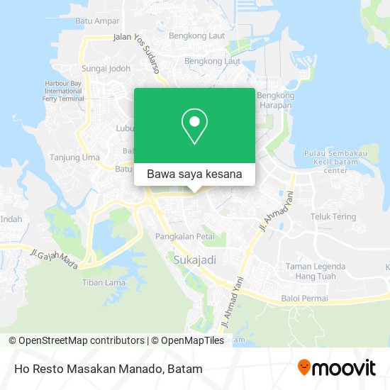 Peta Ho Resto Masakan Manado
