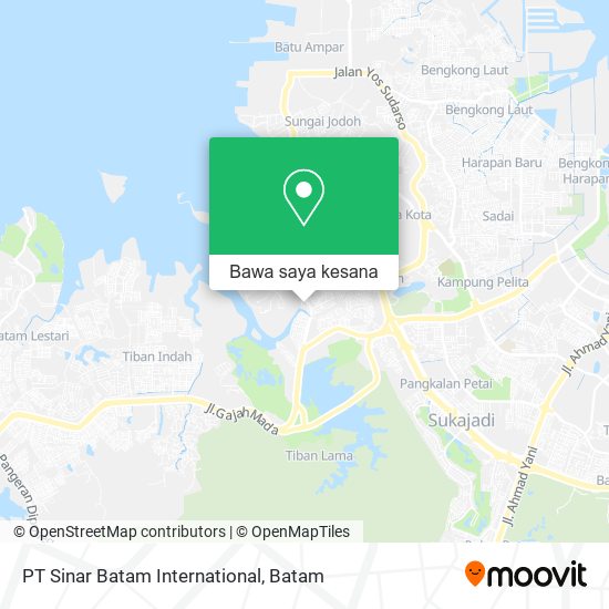 Peta PT Sinar Batam International