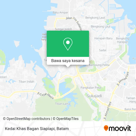 Peta Kedai Khas Bagan Siapiapi