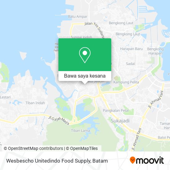 Peta Wesbescho Unitedindo Food Supply