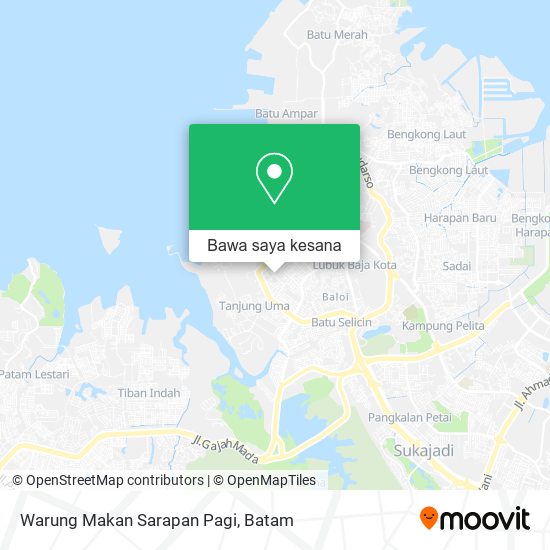Peta Warung Makan Sarapan Pagi