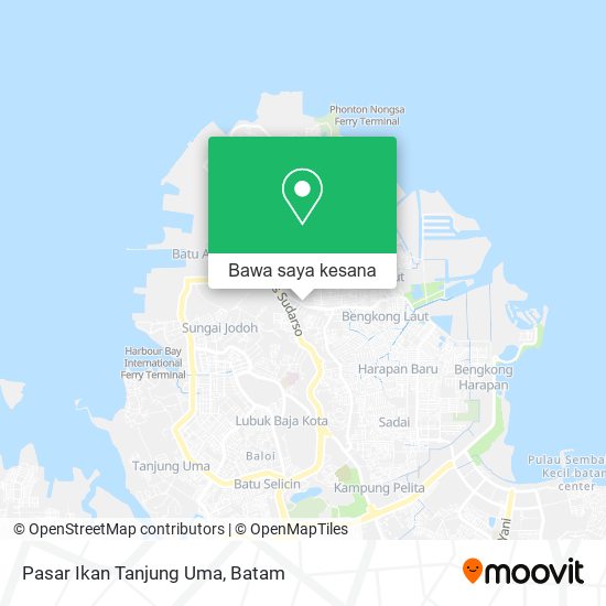 Peta Pasar Ikan Tanjung Uma