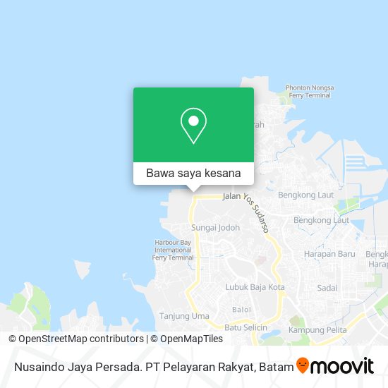 Peta Nusaindo Jaya Persada. PT Pelayaran Rakyat