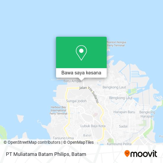 Peta PT Muliatama Batam Philips