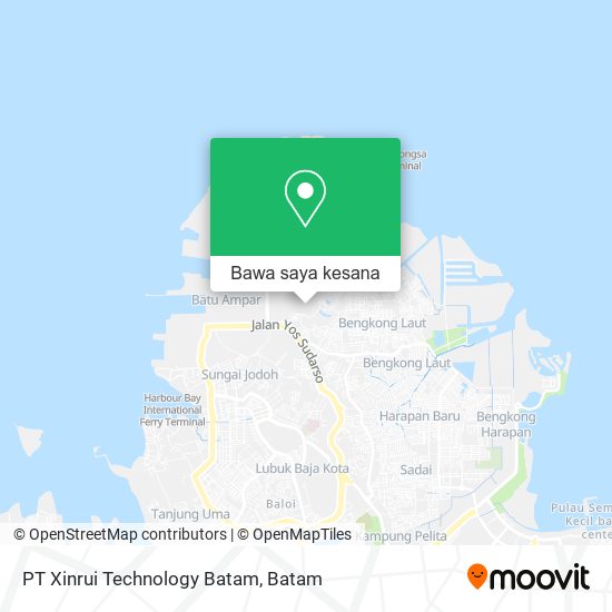 Peta PT Xinrui Technology Batam