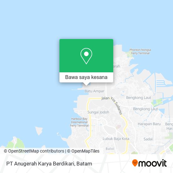 Peta PT Anugerah Karya Berdikari