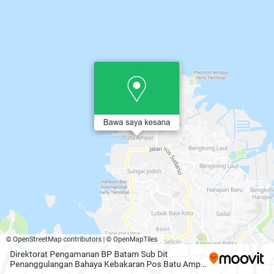 Peta Direktorat Pengamanan BP Batam Sub Dit Penanggulangan Bahaya Kebakaran Pos Batu Ampar