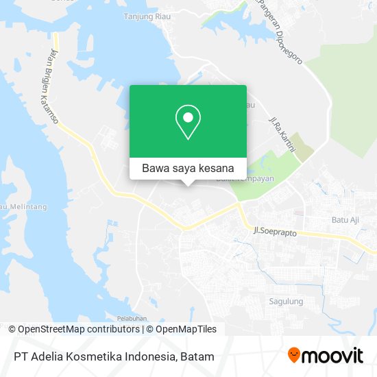 Peta PT Adelia Kosmetika Indonesia