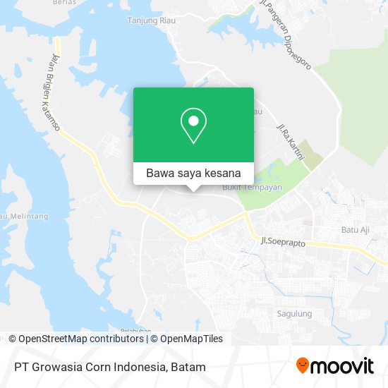 Peta PT Growasia Corn Indonesia