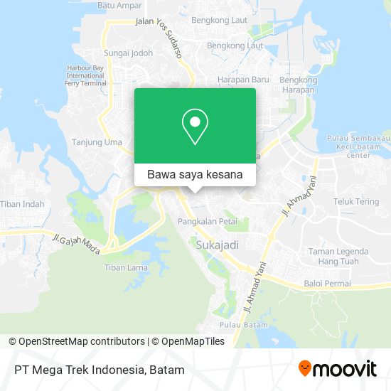 Peta PT Mega Trek Indonesia