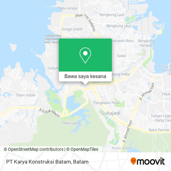 Peta PT Karya Konstruksi Batam