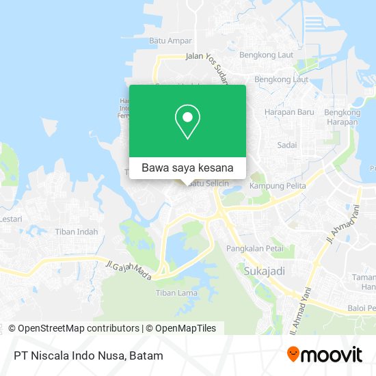 Peta PT Niscala Indo Nusa