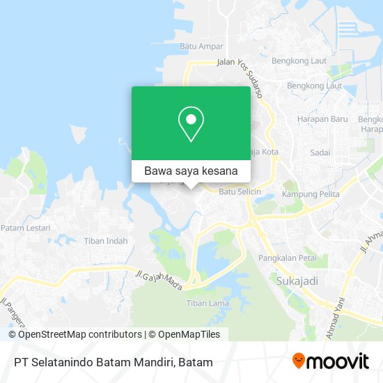 Peta PT Selatanindo Batam Mandiri