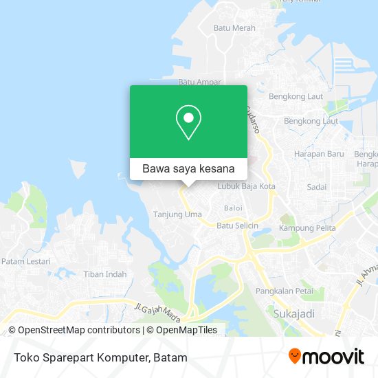 Peta Toko Sparepart Komputer