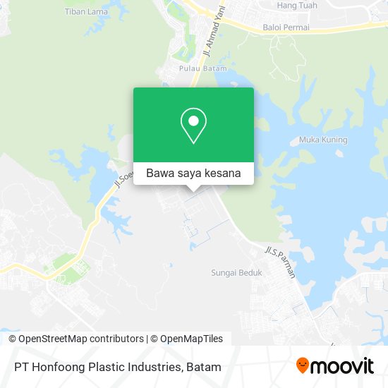 Peta PT Honfoong Plastic Industries