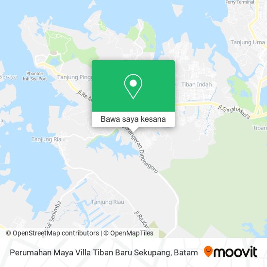 Peta Perumahan Maya Villa Tiban Baru Sekupang