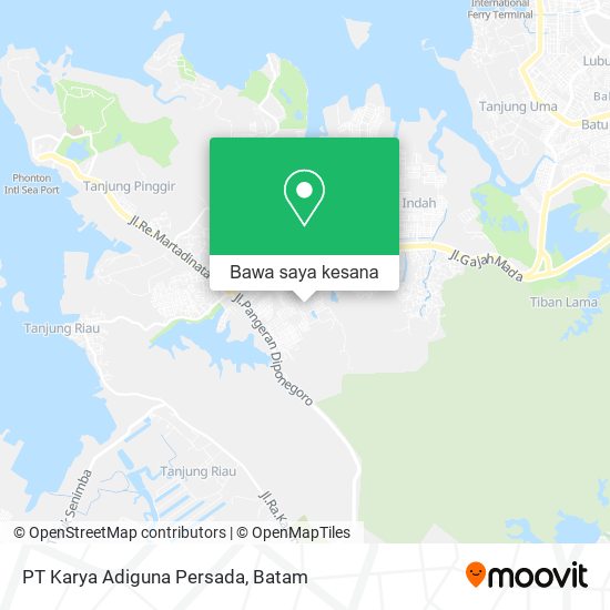 Peta PT Karya Adiguna Persada