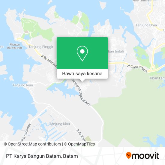 Peta PT Karya Bangun Batam