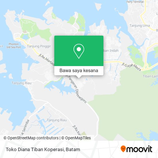 Peta Toko Diana Tiban Koperasi