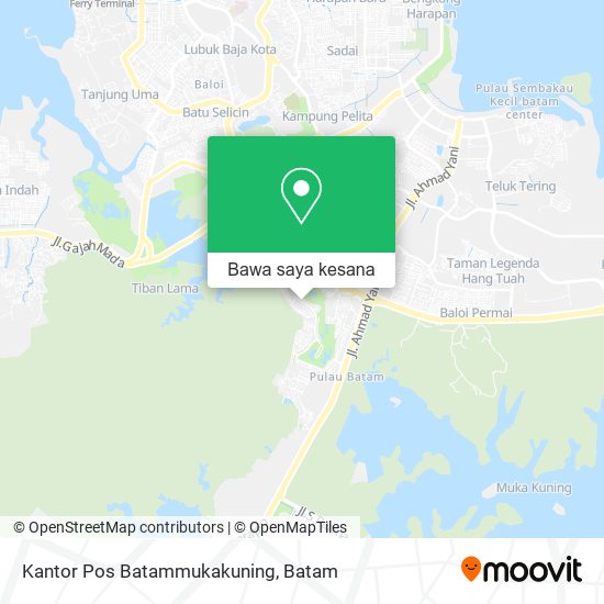 Peta Kantor Pos Batammukakuning