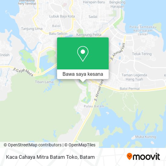 Peta Kaca Cahaya Mitra Batam Toko