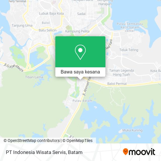 Peta PT Indonesia Wisata Servis