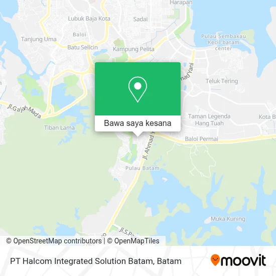 Peta PT Halcom Integrated Solution Batam