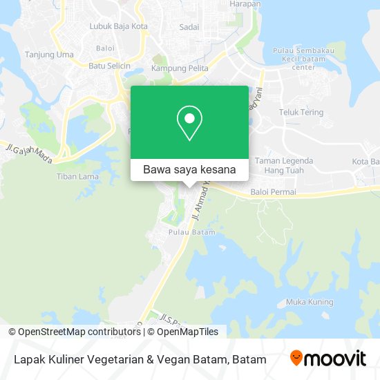 Peta Lapak Kuliner Vegetarian & Vegan Batam