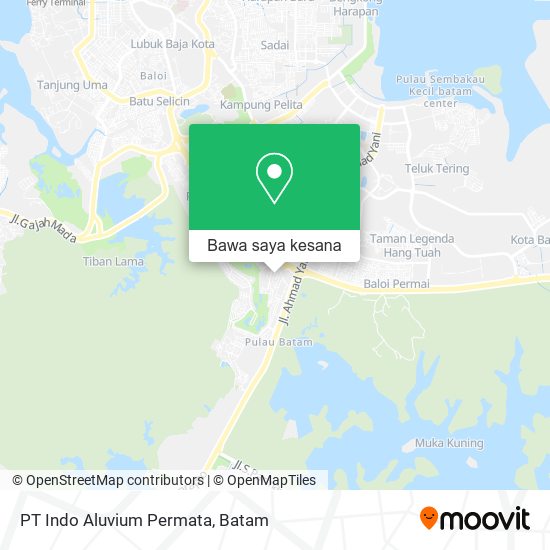 Peta PT Indo Aluvium Permata